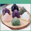 Stone Maitreya Figurine Natural Buddha Positive Healing Energy Colorful Handcarved Laughing Buddha Statue Desktop Decoration Birthday Festival Gift