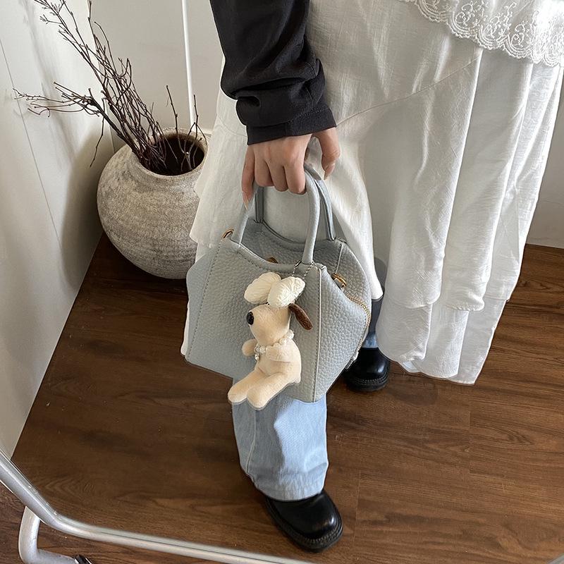 

Трендовая женская ручная сумка-корзина через плечо 2025 - Универсальный стиль ведра из личи весенний Without Pendant синий