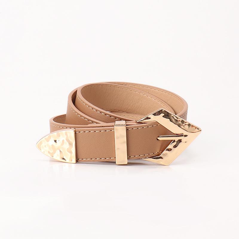 

Новый набор золотых кожаных ремней для девочки в стиле Y2K: Декоративный и универсальный модный аксессуар из трех частей для женщин хаки