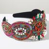 Hochwertiges Barock-Stirnband Strass Perle Pailletten Haarschmuck für Damenparty Glänzendes Haarband Haarreif Mädchen Kopfschmuck
