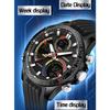 SANDA Luxury Men Electronic Quartz Watch Chronograph Double Display Waterproof Man Digital Wristwatch Military Sport Male Clock