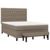 3136841 vidaXL Divan Bed with Mattress Taupe 140x200 Cm Fabric