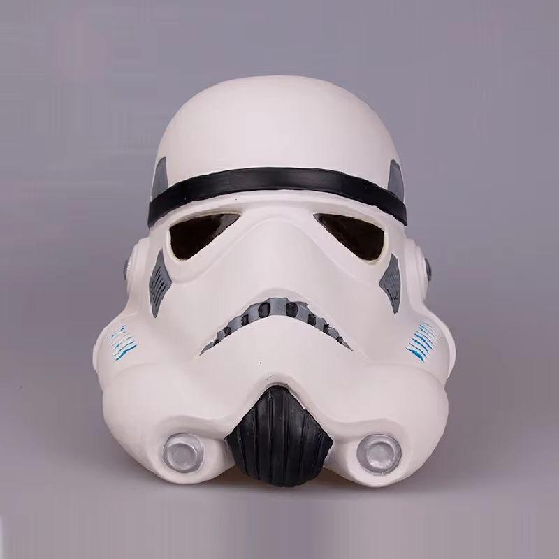 Herocross White Soldier Helmet Mask Planet Power Awakening Soldier Helmet Role Playing War Halloween Helmet Props Surprise