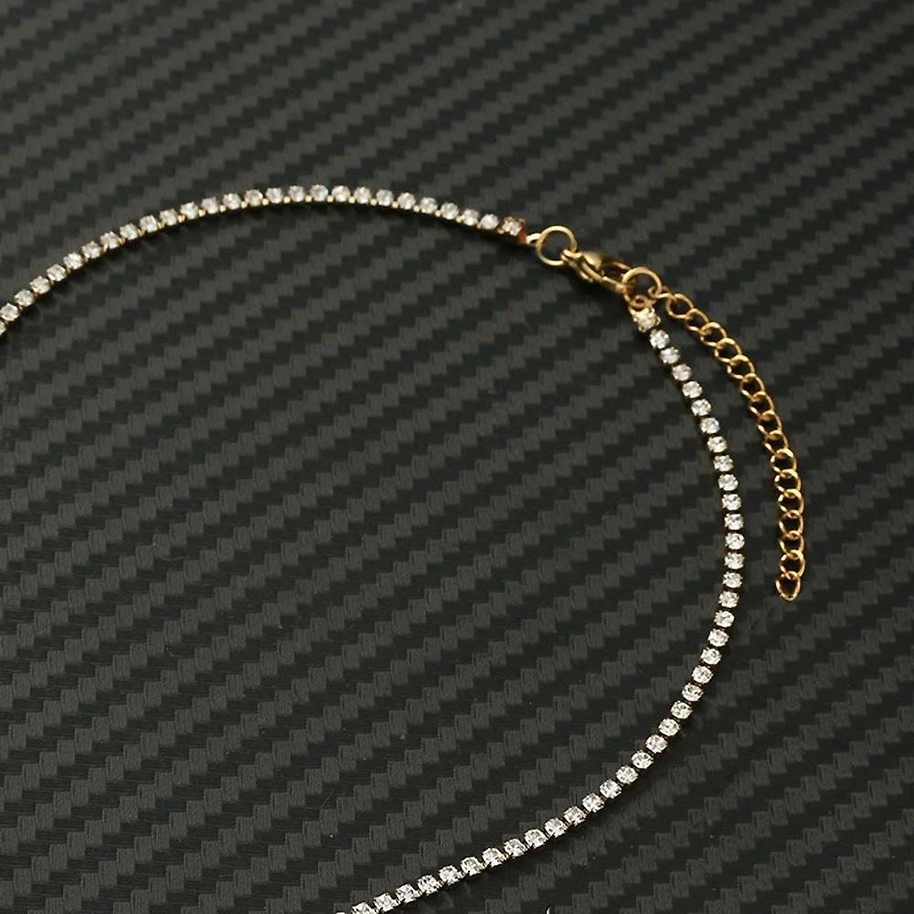 2mm Tennis Chain Necklaces Female Silver Gold Color Stainless Steel Iced Out Neck Chain For Women Fashion Jewelry Chocker 2025