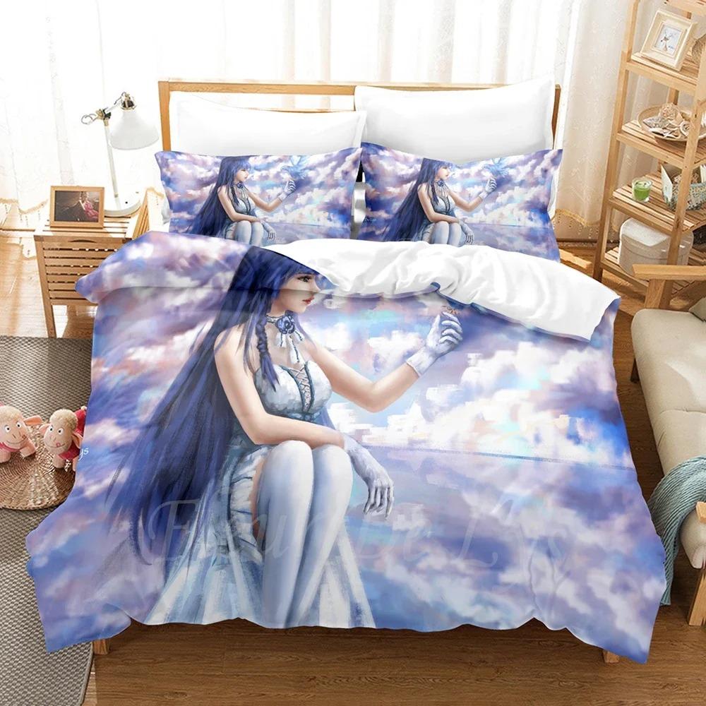 Stylish Comfortable 3D Anime Honkai Impact 3rd Printed Decorative Bedclothes Home For Textiles Quilt