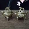 Tiger Incense Burner Metal Small Incense Burner Ornaments With Handle Yoga Meditation Home Decoration Ancient Style