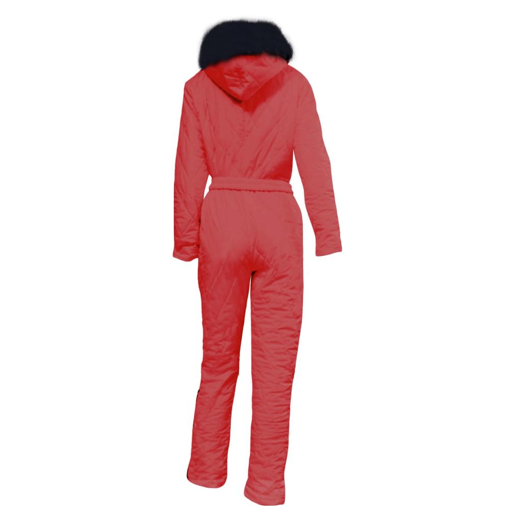 Women Fashion Casual Thick Hot Snowboard Skisuit Outdoor Sports  Zipper Ski Suit
