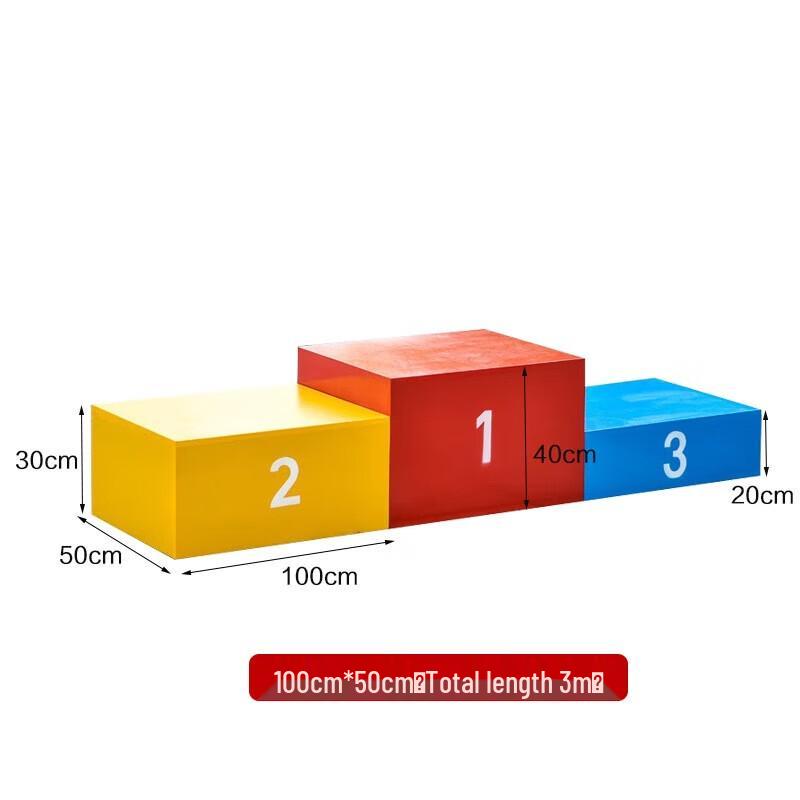 Wooden Foldable Competition Podium 3m Total Length, 100x50cm steps