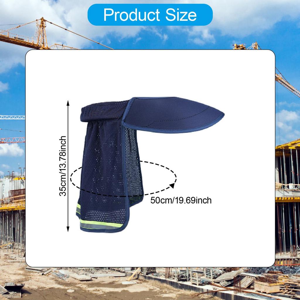 For Hard Hats, Sun Visor, Portable, Practical, with Neck Flap, Protection Construction