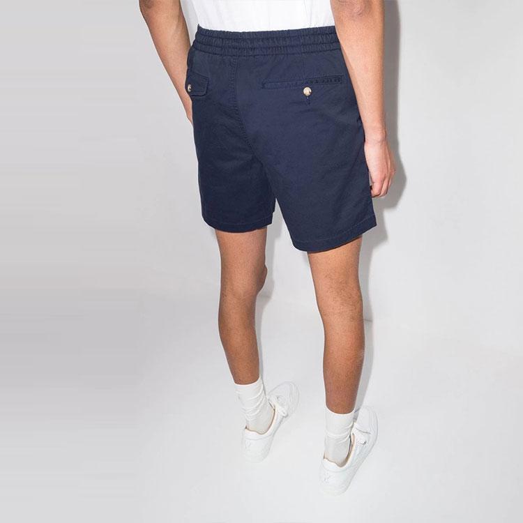 Polo Ralph Lauren SS22 Solid Color Elastic Waist Deck Straight Leg Shorts Men shorts Dark-Blue 710644995-023