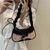 Rosa Achseltasche Koreanischer Stil Umhängetasche Vintage Schleife Schultertasche Mädchen