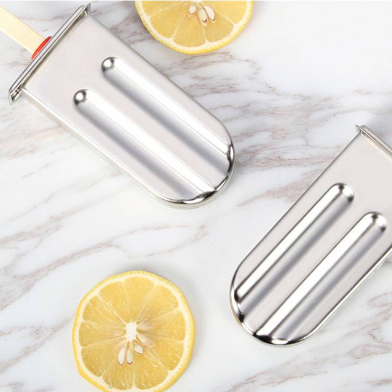 Modern Stainless Steel Ice Molds With Dual Slots For Home Use And Commercial Freezing