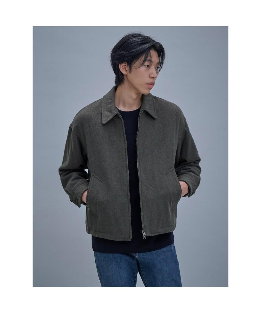 Shift.G Wool Blended Overfit Blouson Khaki