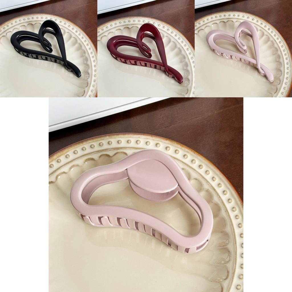 Sophisticated Large Hair Claw Accessory For Women Available In Stylish Heart And Irregular Designs