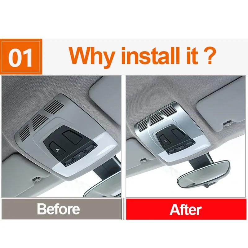 For BMW X1 F48 X2 F39 2016 2017 2018     ABS Front Reading Light Horn Speaker Trim Cover Interior Accessories