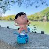 Shin-chan Skateboard Rocker Car Ornament with Fun Cartoon Spring Design