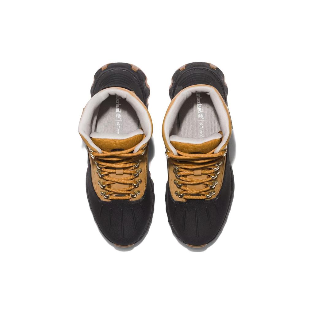 Timberland TBL® Edge Shock Absorbing Slip Resistant Durable High Top Outdoor Functional Shoes Men Shoes Black Yellow A5N88231