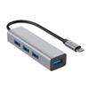 USB C To 4 Ports USB 3.0 High Speed Hub for MacBook Pro and ChromeBook and XPS and Galaxy S9 / S8 and Huawei Matebook and More
