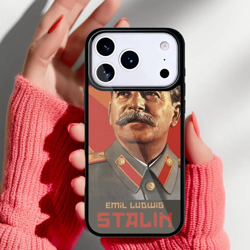 Stalin Soviet Union Phone Case for iPhone 17 Air 16e 15 14 13 Pro Max Back Cover for 12 11 Pro Coque