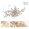 Crystal Rhinestone Bridal Hair Comb Handmade Sparkly Decorative Bridesmaids Girls Women Clip,