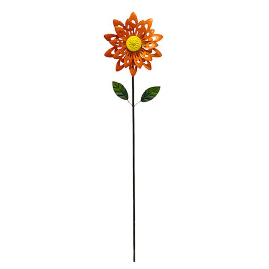 Sunflower Windmill Garden Stake Ornaments Outdoor Metal Wind Spinner Garden Patio Decoration for Garden Yard Patio Decor