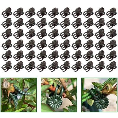50PCS Orchid Clips Plant Support Clips Secured Plastic Plant Clip Reusable Garden Tomato Plant Support Stems Vine Fixing Clips