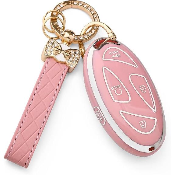 For Ford Key Fob Cover - Soft TPU Key Case Holder Car Key Case Shell Protection For Expedition Bronco Explorer Fusion Escape Lincoln Corsair Nautilus