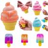 Needoh Pot à Glace Crème Glacée Cube Sensoriel en Silicone Pour Soulager le Stress et le Jeu Créatif