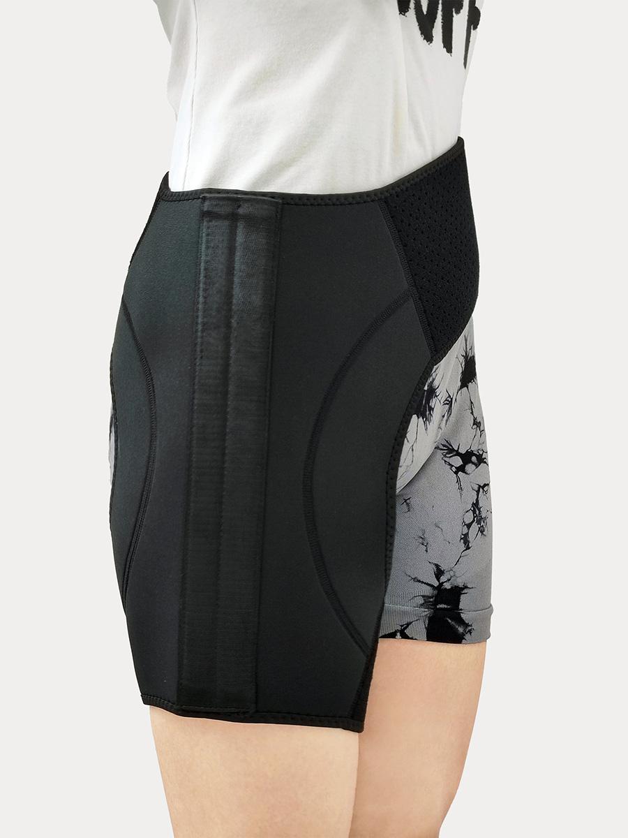 

Регулируемый бедренный бандаж для облегчения боли при ишиасе Сакральный пояс Компрессионная обертка для подколенных сухожилий Бедерных суставов Поддержка нервов при боли в бедре One Size чёрный