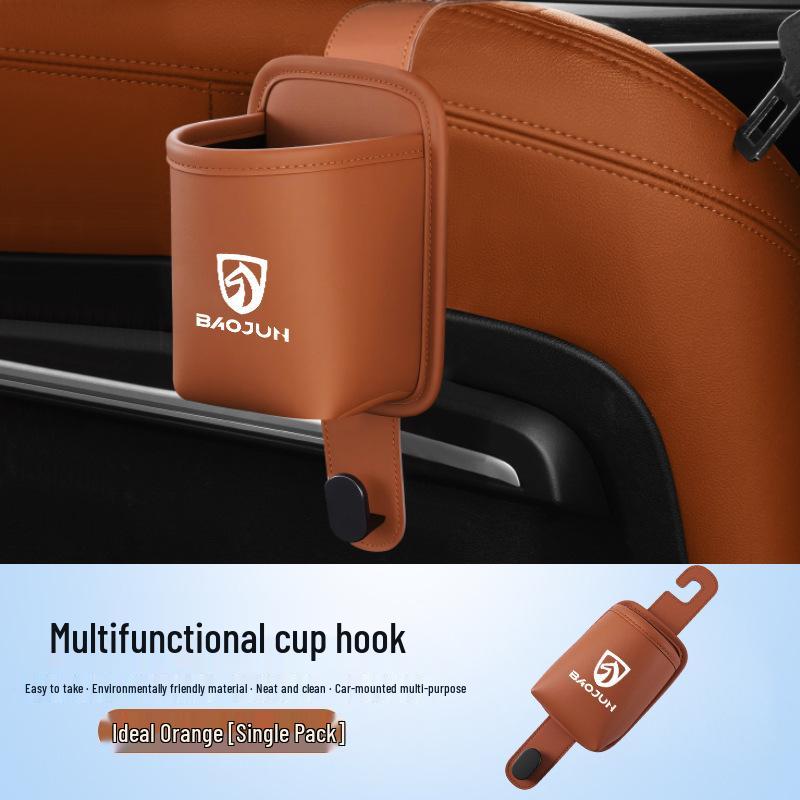 Car Cup Holder & Seat Back Hook Storage for Baojun RS-3, RC-5, E200, 510, 530, 730