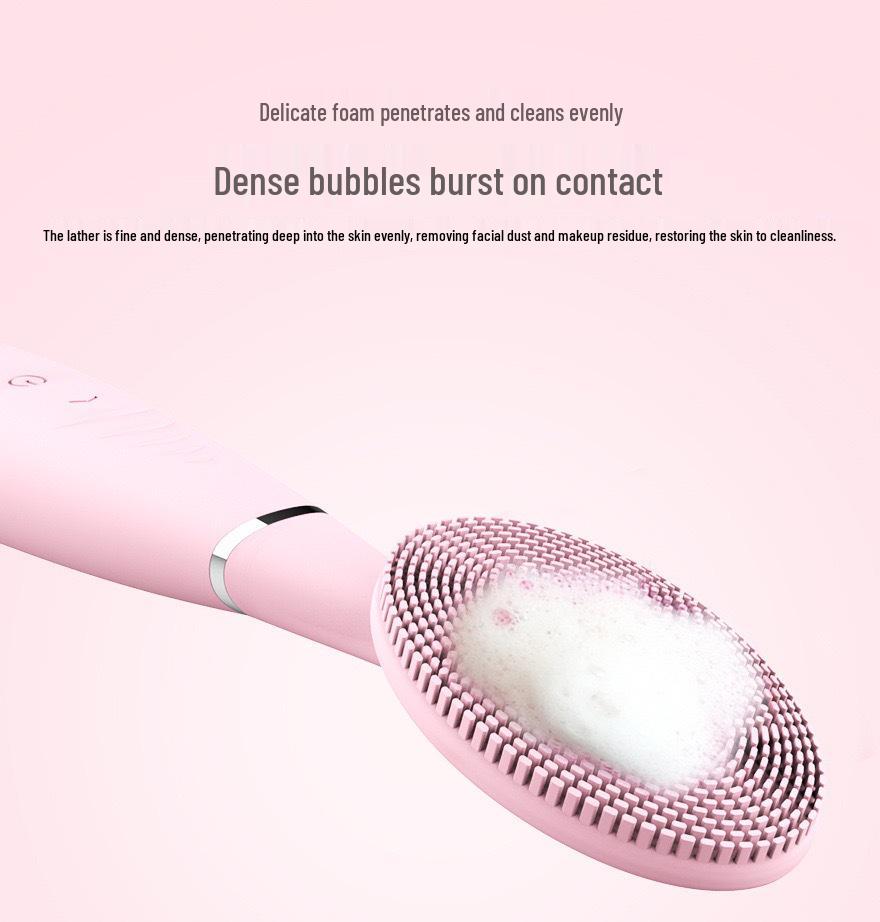 Silicone Waterproof Electric Facial Cleansing Brush for Women