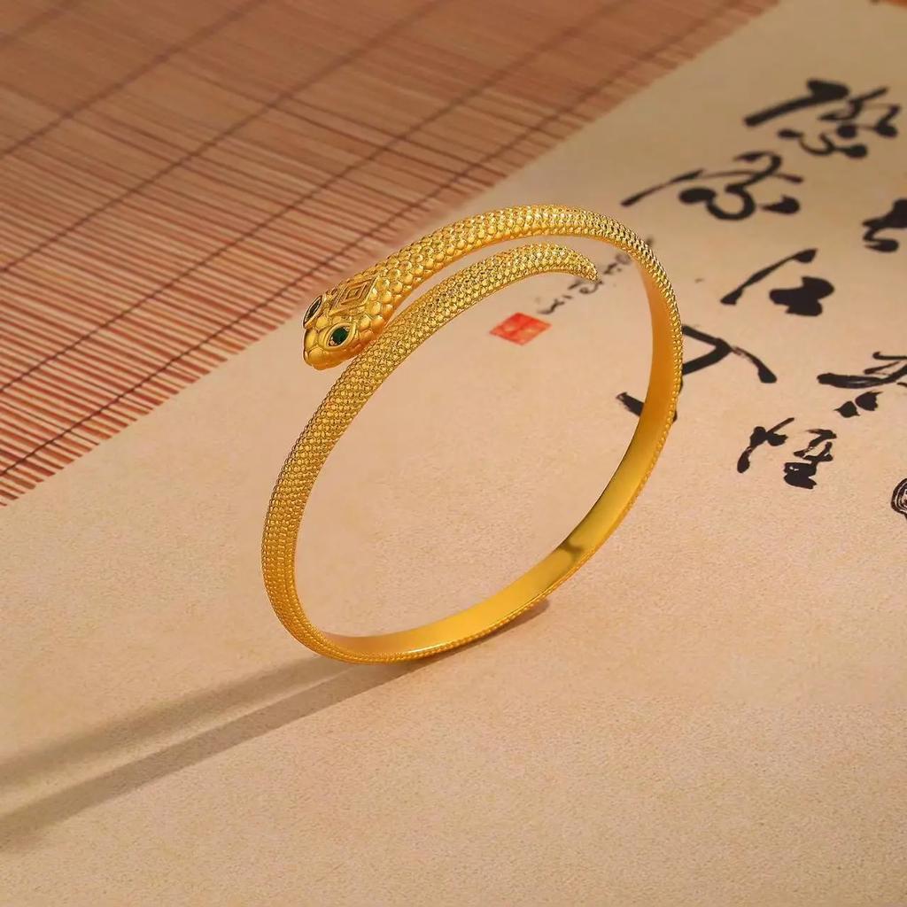 Spirit Snake Open Bracelet  Temperament High-level Birth Zodiac Snake Bracelet Bracelet