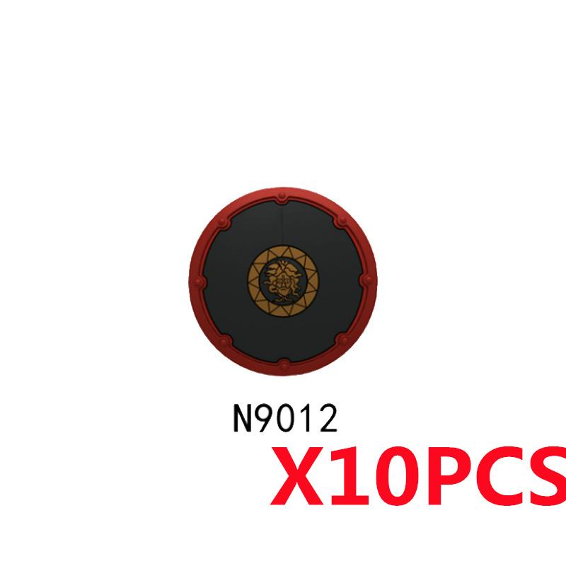 Medieval Military MOC Castle Knight Building Blocks Figures Accessories King Helmet Shield Flags Shoulders Armor Toy Gift N031