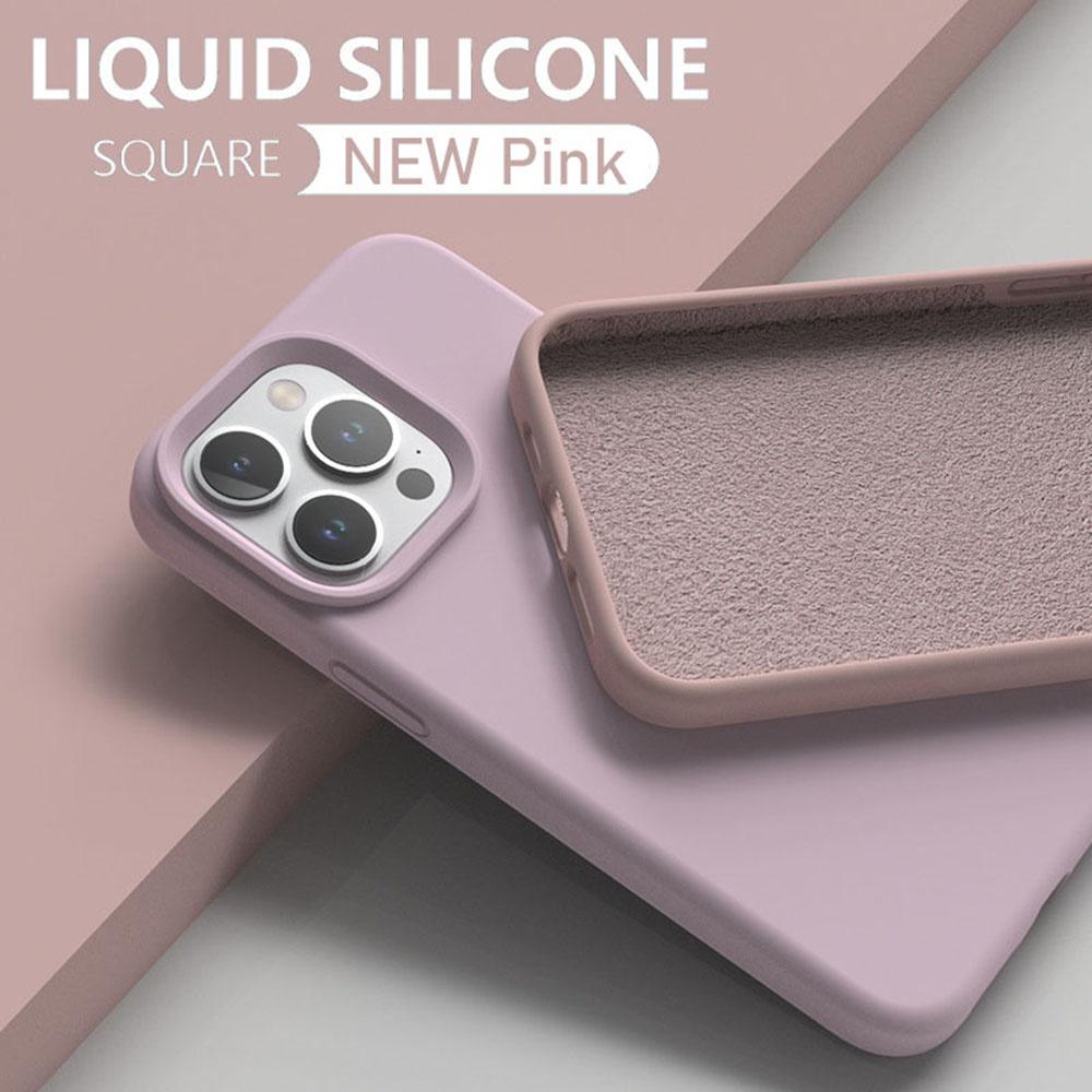 Custodia Semplice Monocolore per iPhone 13 14 15 Pro Max12 13 Mini 11 Pro Max Protezione Resistente Antiurto Cover Morbida