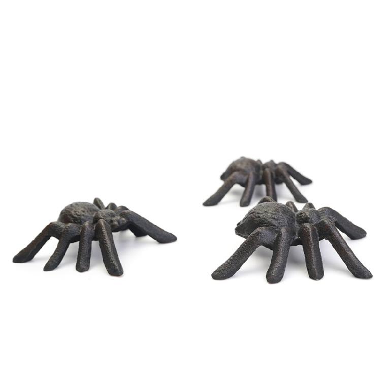 Antique Spiders Statue Cast Iron Animal Figurine Decoration Gothic Office Desk Shelf Accessories Art Piece Paperweight