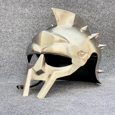 Griechische Rüstung Gladiatorenhelm Gladiator tragbarer Helm Maximus Decimas Meridians Rüstungshelm Ideales Rollenspielkostüm, Weihnachten