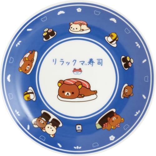 SAN-X Rilakkuma "Always Sushi Goods" Sushi Plate TK24101, Approx. H20 X 160mm