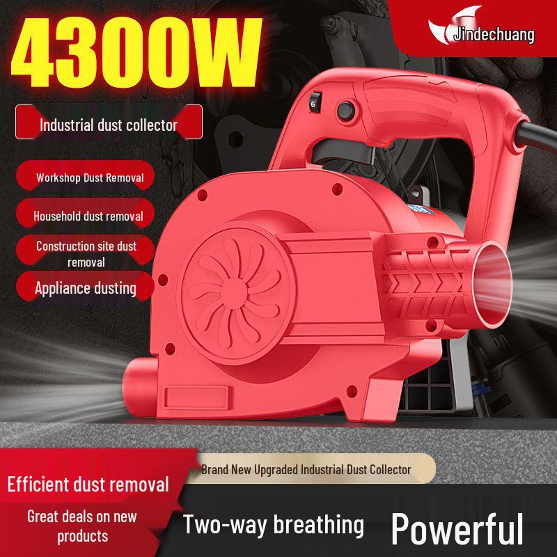 High-Power Industrial Grinder Vacuum: Dual-Use Dust Collector for Woodworking & Wall Planer with Cloth Bag.