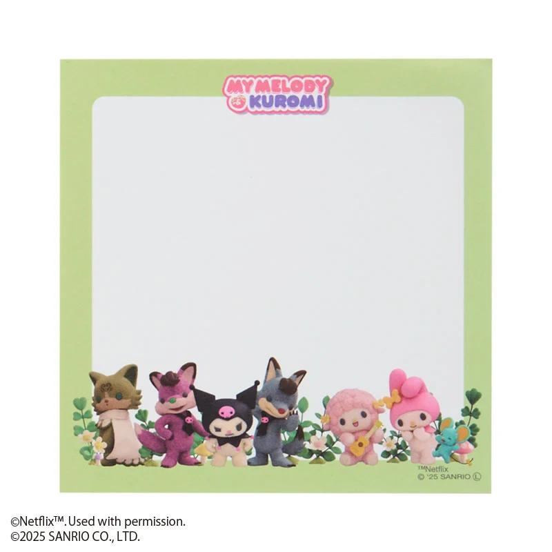 Sanrio Netflix MY MELODY & KUROMI Sanrio Characters Square Memo Japan NEW