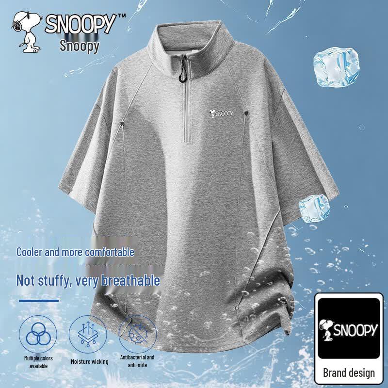 SNOOPY Men s Heavyweight Polo T-Shirt 5XL