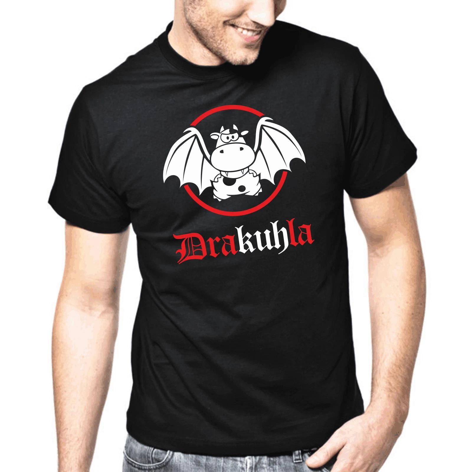 Men s and Women s T-shirts Drakuhla Dracula Vampire Cow Comic Said Gift Funny Fun Comedy XXL