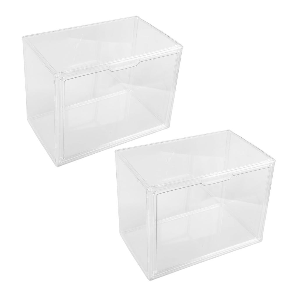 Transparente Vitrine für Miniaturfiguren Kunststoff Stapelbare Ausstellungsbox Organizer für Sammlerstücke Figuren Puppen