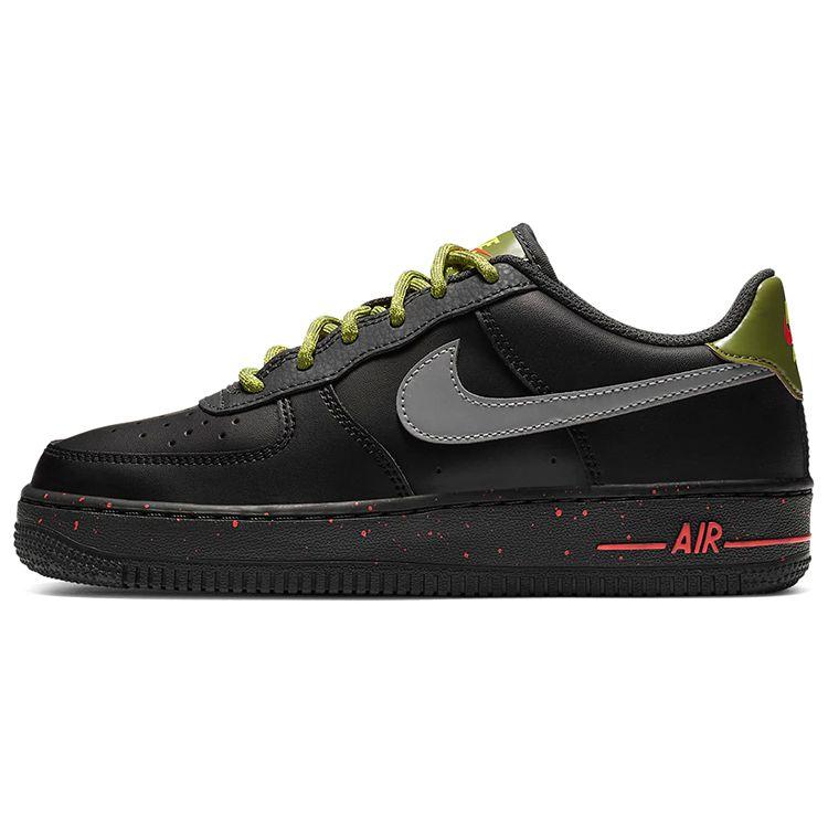 

Nike Детские кроссовки Air Force 1 Low GS Black Asparagus Темно-дымчато-серый металлик-серебристый DC2095-001