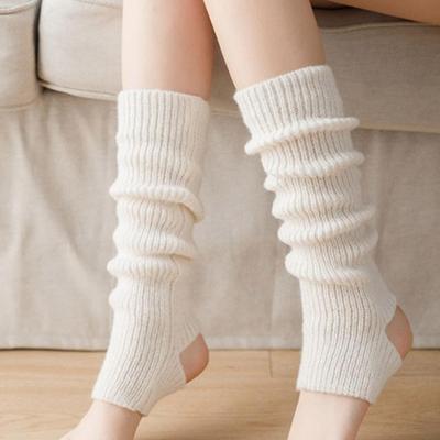 Women's Knit Leg Warmers - Thick Cable Knee High Socks for Autumn Winter Warmth & Fashion