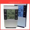 Lcd Digital Hygrometer Thermometer Humidity Meter Weather Forecast Clock Alarm With Auto Calibration And Blue Backlight Display