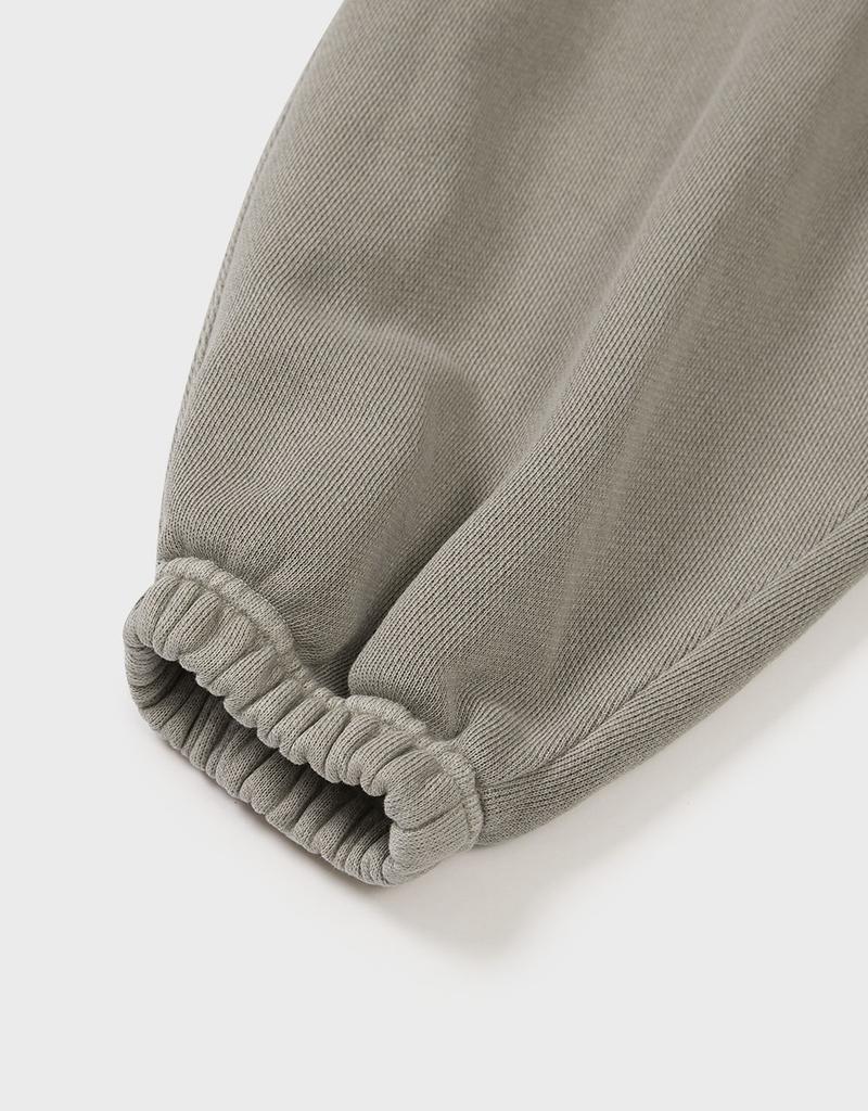 Ememdeobeulyu [Mmw] Frill Belted Pigment Sweat Pants (Beige)