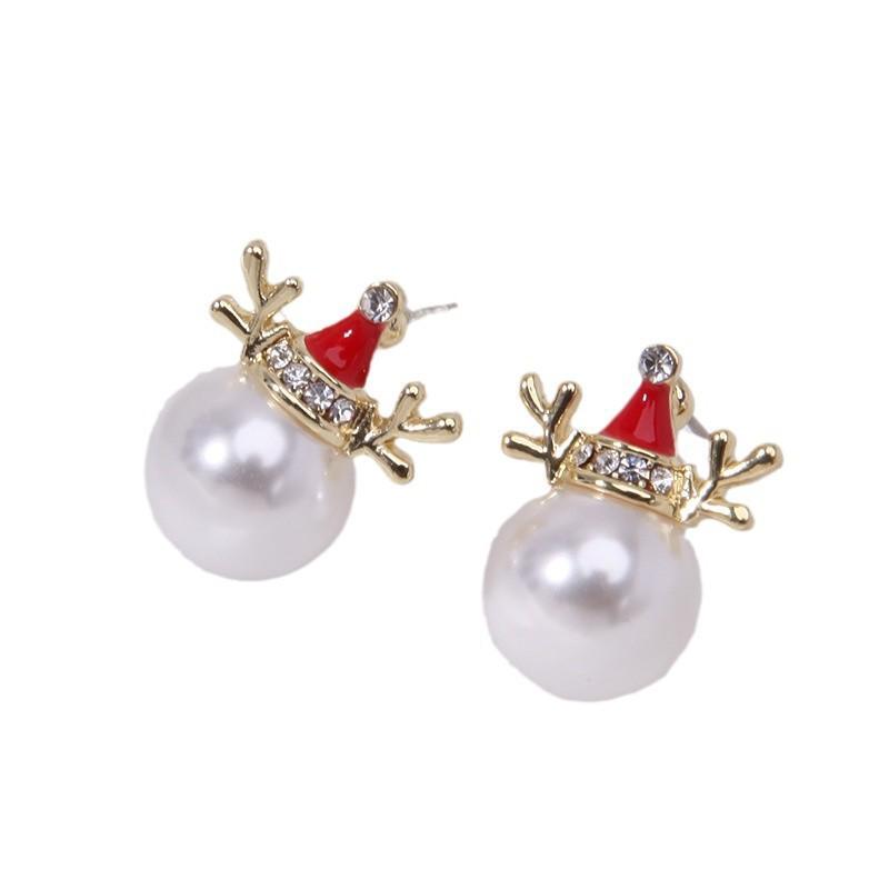 Snowflake Tree Earrings for Women - Festive European and American Design, Perfect for Autumn and Winter