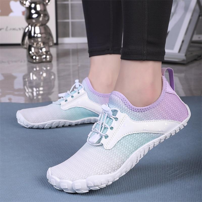 Indoor fitness shoes ******** rope shoes Mute treadmill shoes Gym training Yoga five-finger sneakers
