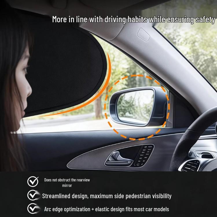 Car Sunshade Curtain: Side Window Shade for Baby's Privacy, Interior Sun Protection, and Heat Insulation.