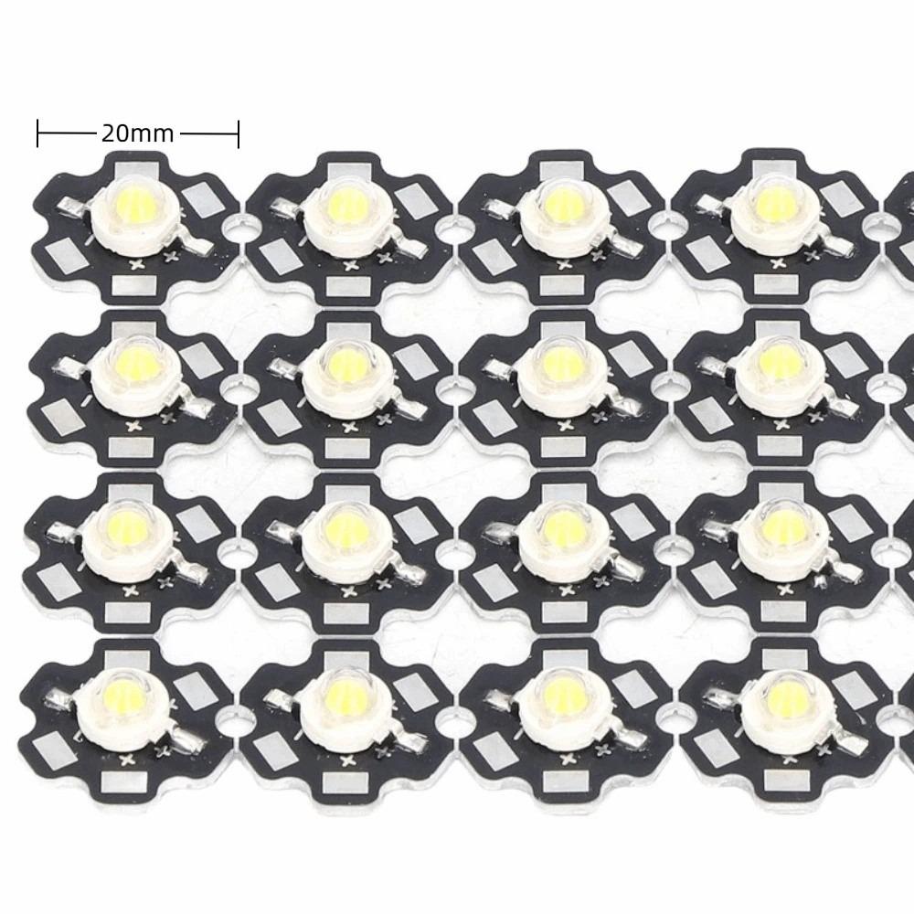 20PCS 3-5W LED Lamp Bead Pure White COB Light Beads Easy LED Chip  DIY Lighting Fixtures
